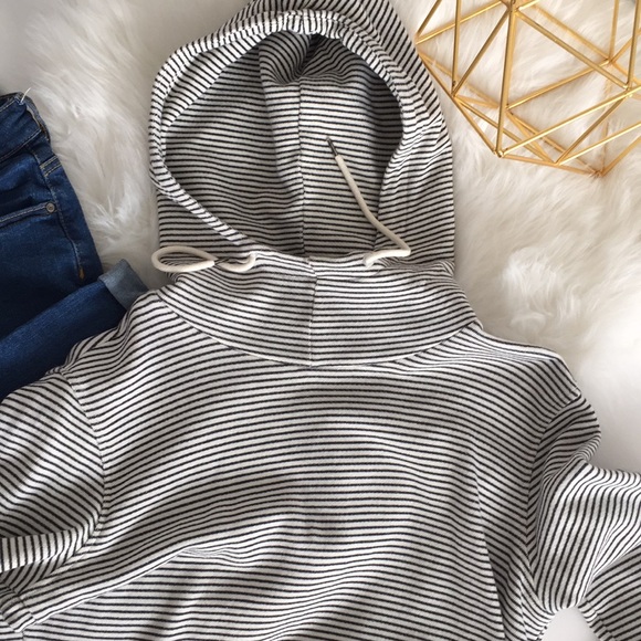 ATM Anthony Thomas Melillo Sweaters - ATM turtle neck strip hoodie